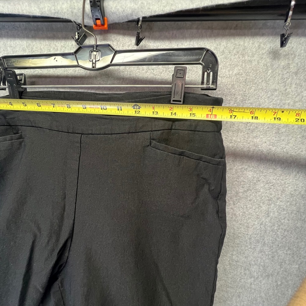 Chicos Black Straight Leg Pull On Pants Size 2.5 Women L 14 Comfort Stretch - Picture 6 of 11
